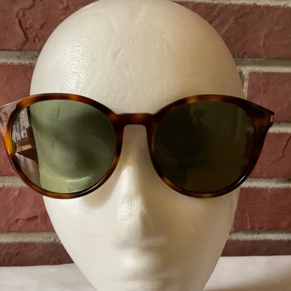 Saint Laurent Classic 6 Brown Black Frame Black Lenses Sunglasses Made in Italy - Picture 8 of 10
